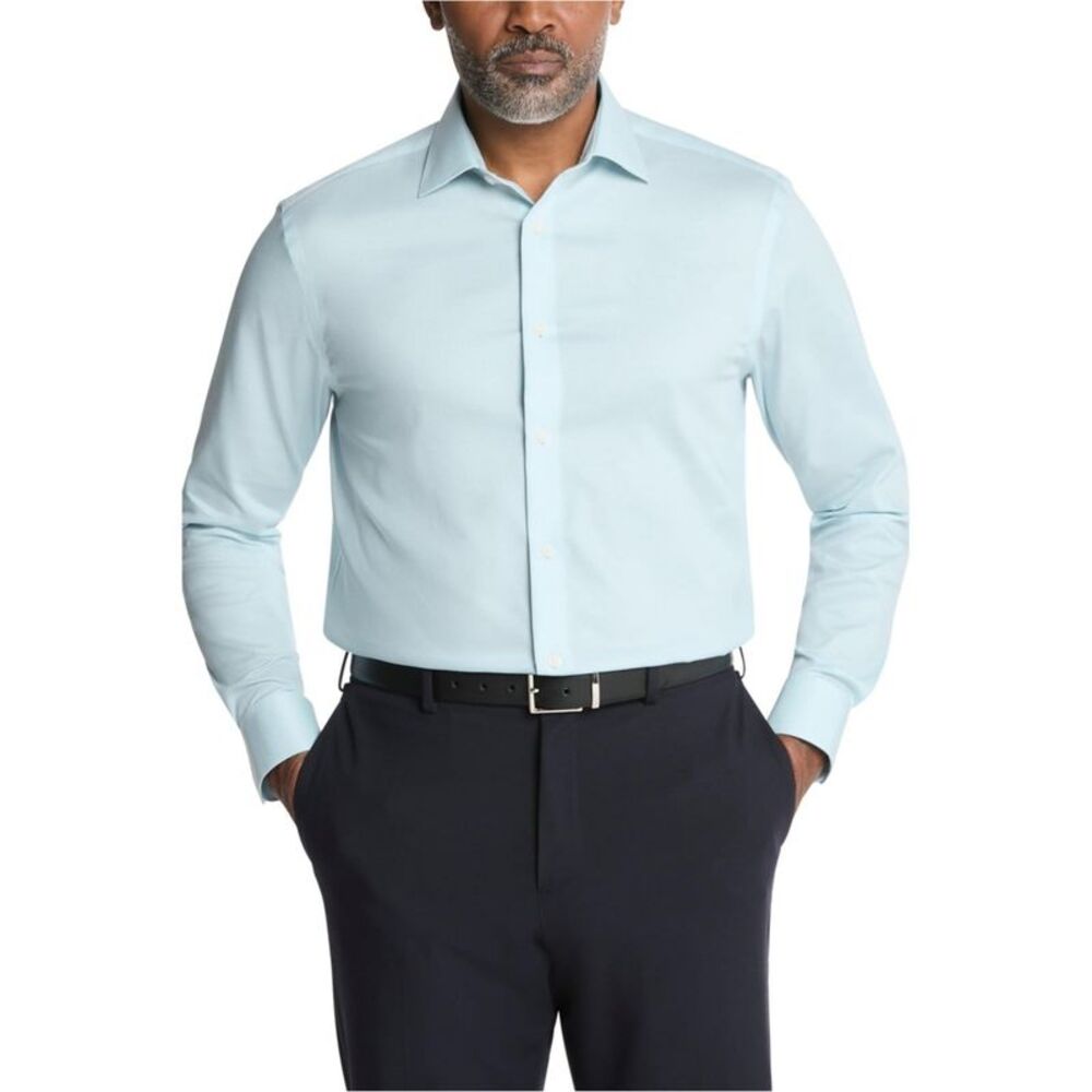 Calvin Klein Mens Collared Button Down Dress Shirt, NWT